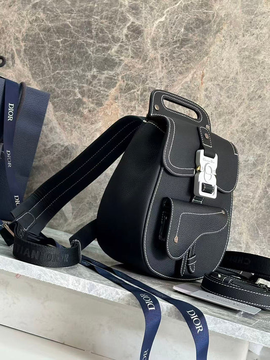 Dior Gallop Sling Bag Black Grained Calfskin