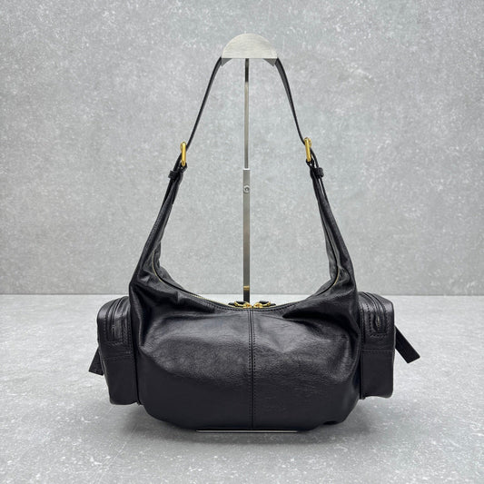 Dior 2025 Grand Tour Multipocket Bag 52cm Black Calfskin