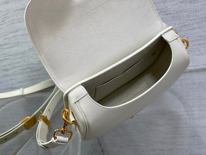 MEDIUM CD BOBBY 22CM CALFSKIN GOLD HARDWARE