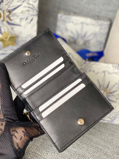 CD Caro 11cm Compact Wallet Calfskin