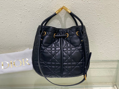 meidum cd nolita 27cm black macrocannage lambskin