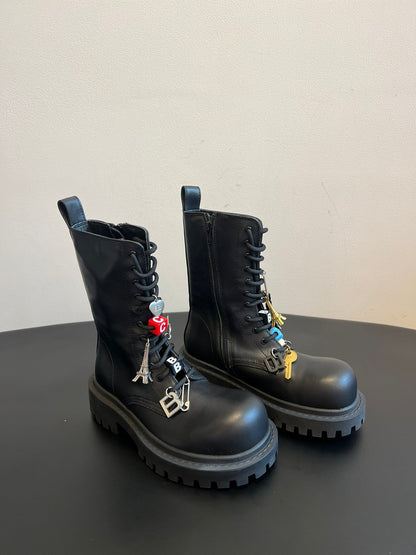 Balenciaga 25ss Martin boots black calfskin 467710