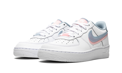 Air Force 1 LV8 GS "Double Swoosh - White / Blue / Pink" CW1574 100