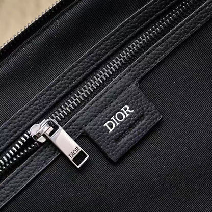 Weekender 40 Dior Oblique Jacquard  Black Grained Calfskin Frabic