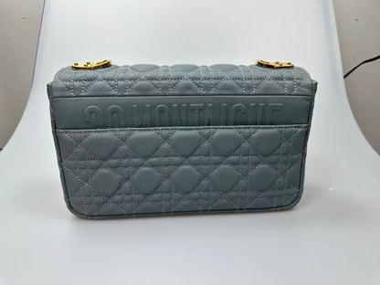 medium caro 25.5 gray supple calfskin