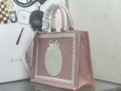 Dioramour Medium Dior Book Tote 36cm with Strap Canvas