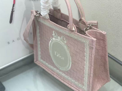 Dioramour Medium Dior Book Tote 36cm with Strap Canvas