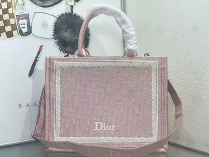 Dioramour Medium Dior Book Tote 36cm with Strap Canvas
