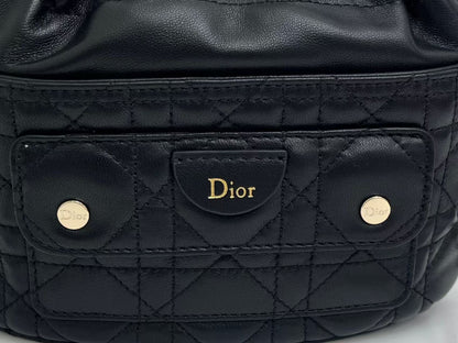 Dior 2026 Mini DiorTravel Bucket Bag 22cm Fabric Lambskin