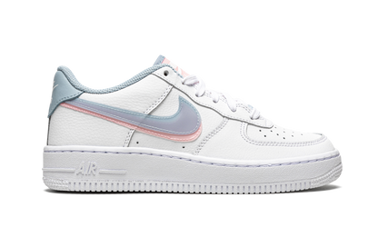 Air Force 1 LV8 GS "Double Swoosh - White / Blue / Pink" CW1574 100