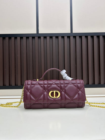 Dior 2026 Miss Caro Top Handle Pouch 24cm Lambskin