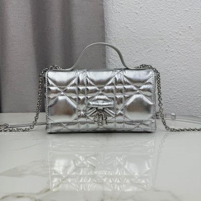 Dior 2026 My Tender Dior Top Handle Mini Chain Bag 21cm Lambskin