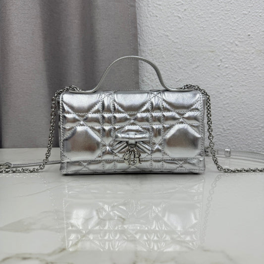 Dior 2026 My Tender Dior Top Handle Mini Chain Bag 21cm Lambskin