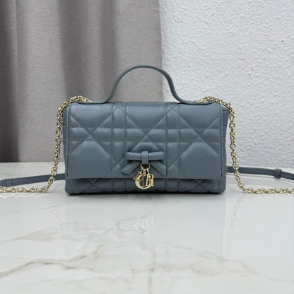 Dior 2026 My Tender Dior Top Handle Mini Chain Bag 21cm Lambskin