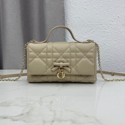 Dior 2026 My Tender Dior Top Handle Mini Chain Bag 21cm Lambskin