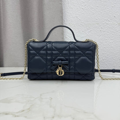 Dior 2026 My Tender Dior Top Handle Mini Chain Bag 21cm Lambskin
