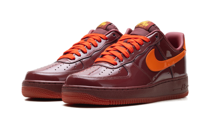 Air Force 1 Low "Patent Leather Dark Team Red Safety Orange" IO4489 601