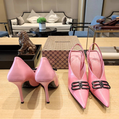 Balenciaga 26s High Heel 100 Pink Cowhide 681201