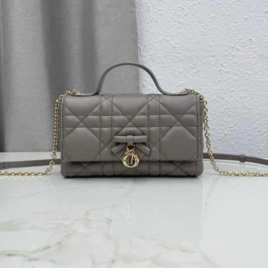Dior 2026 My Tender Dior Top Handle Mini Chain Bag 21cm Lambskin