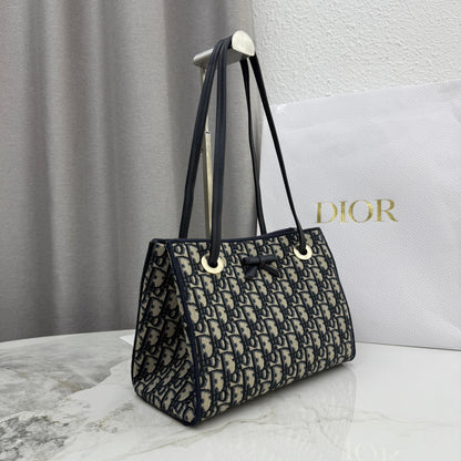 Dior 2026 Promenade Bag 27cm Canvas Suede Leather