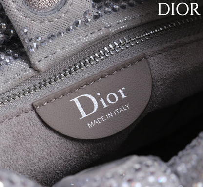 Dior 2026 Strass Embellished Bow Bag Leather 160744