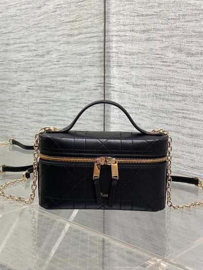 Dior 2026 Trianon Soft Vanity Bag 19cm Multicolor Lambskin 355388