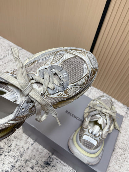 Balenciaga Sneaker Mesh Lace-up Gray Fabric 534179