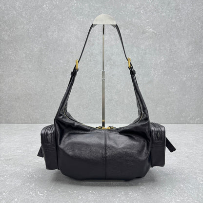 Dior 2025 Grand Tour Multipocket Bag 52cm Black Calfskin
