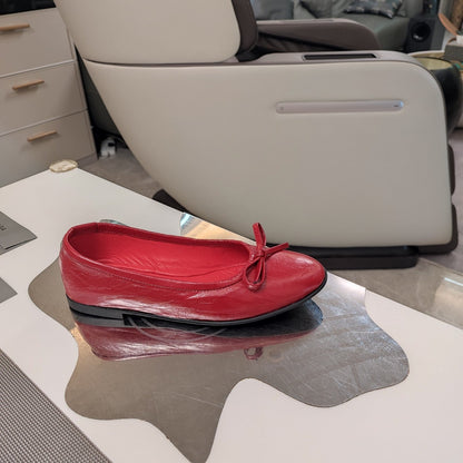 Balen 25 bow ballet flat red sheepskin 184482