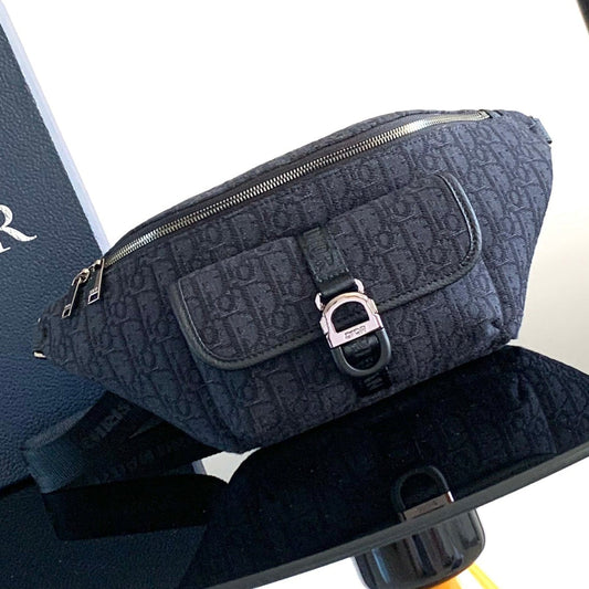 Dior 8 Waist Bag Black Frabic 336248